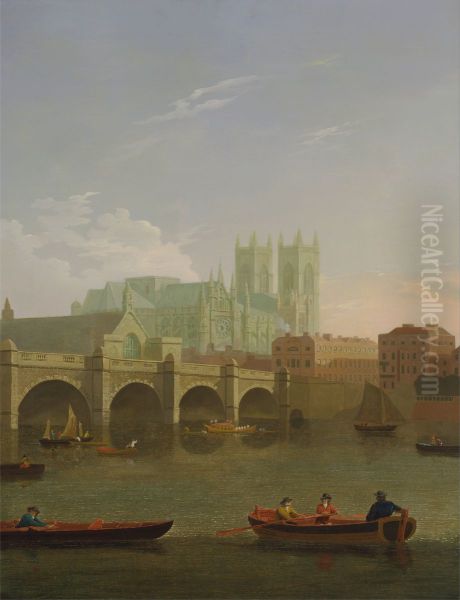 Westminster Abbey and Bridge - view 1