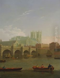Westminster Abbey and Bridge by Joseph Farington
