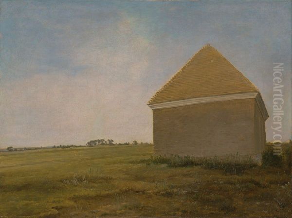 Newmarket Heath, with a Rubbing-down House - view 1