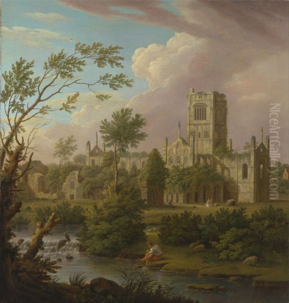 Kirkstall Abbey, Yorkshire - view 1