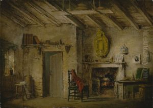Stage Design for Heart of Midlothian; Deans' Cottage by Alexander Nasmyth