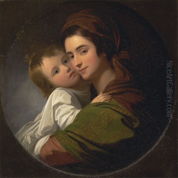 The Artist's Wife Elizabeth and Their Son Raphael - view 1