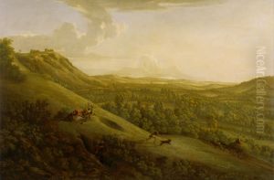 Box Hill, Surrey, with Dorking in the Distance by George Lambert