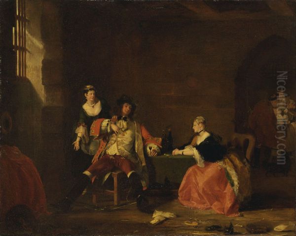 Captain Macheath Upbraided by Polly and Lucy in the 'Beggar's Opera', 1826 - view 1