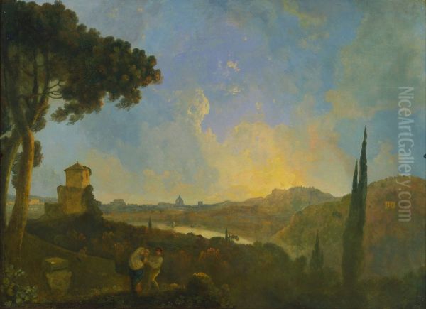 A View of the Tiber with Rome in the Distance - view 1