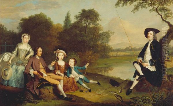 Portrait of a Family, Traditionally Known as the Swaine Family of Fencroft, Cambridgeshire - view 1