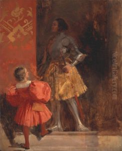 A Knight and Page (Goetz von Berlichingen and his Page George) by Richard Parkes Bonington