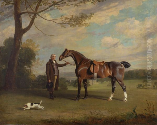 The Earl of Shrewsbury's Groom Holding a Hunter - view 1