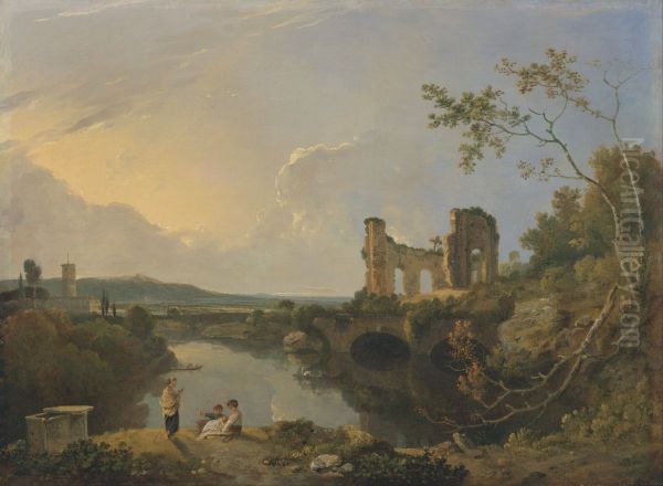 Italian Landscape (Morning) - view 1