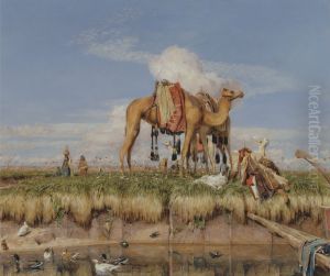 On the Banks of the Nile, Upper Egypt by John Frederick Lewis