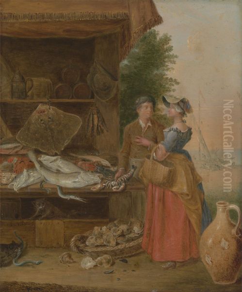 Fishmonger's stall - view 1
