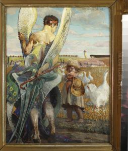 Angel, I shall follow you by Jacek Malczewski