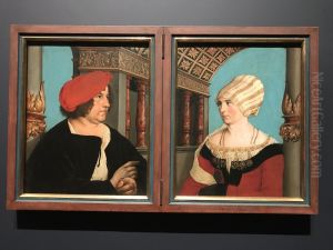 Double Portrait of Jakob Meyer zum Hasen and Dorothea Kannengiesser by Hans Holbein the Younger