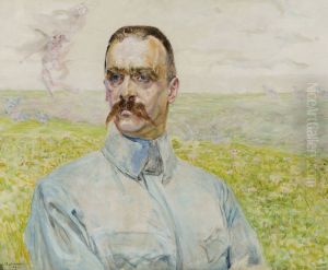 Portrait of brigadier Jozef Pilsudski by Jacek Malczewski