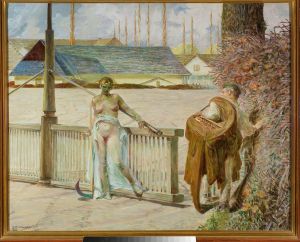 My life - the right part of the triptych by Jacek Malczewski