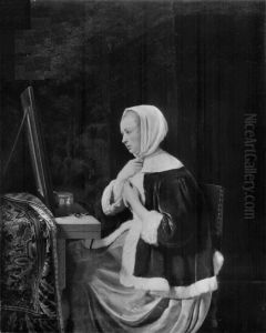 A Woman at her Mirror A Woman at her Mirror