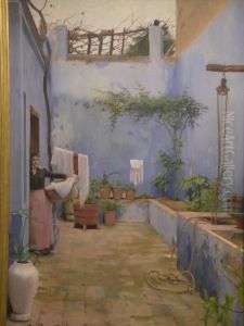 The blue Yard by Santiago Rusinol i Prats