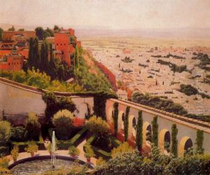 El Generalife. Granada by Santiago Rusinol i Prats