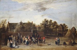 Peasants Dancing outside a Country House by David Teniers the Younger