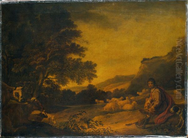 Landscape with Cattle (A Young Sheperd with his Flock) - view 1