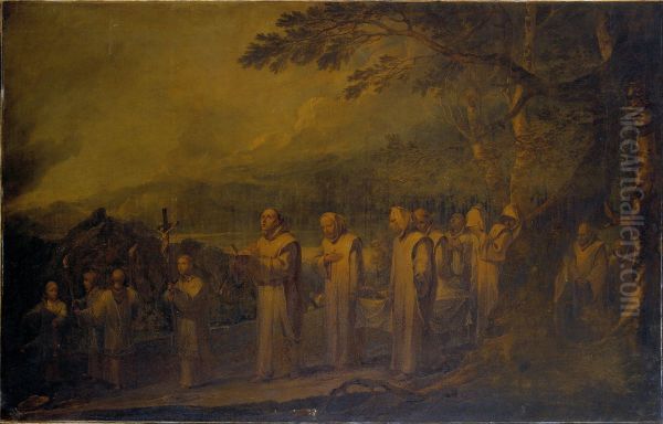 Funeral Procession of a White Friar - view 1