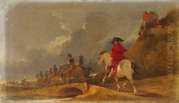 Cavalry in a Landscape - view 1