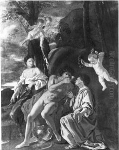 Inspiration of Anacreon by Nicolas Poussin