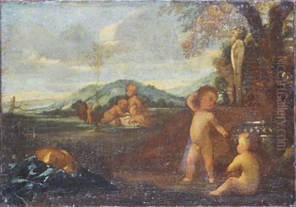 Putti in a Landscape - view 1