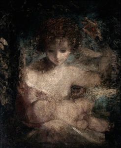 Girl with a Baby (recto) by Of Sir Joshua Reynolds