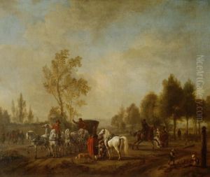 Cavaliers de Manege by Philips Wouwerman