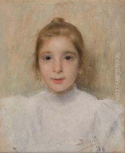 Retrat de la nena Roso Galia by Joan Brull Vinyoles