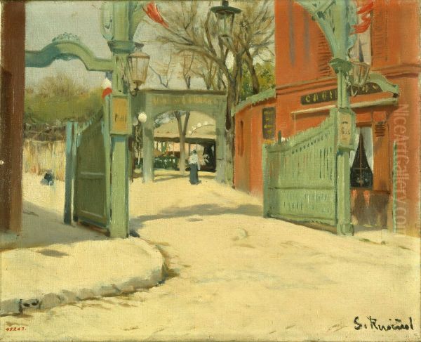 Entrance to the Park of the Moulin de la Galette - view 1