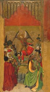 Saint Michael Vanquishes the Antichrist by Jaume Huguet