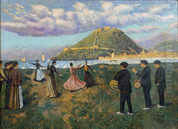 Basque Celebration (dance at El Antiguo, San Sebastian) - view 1
