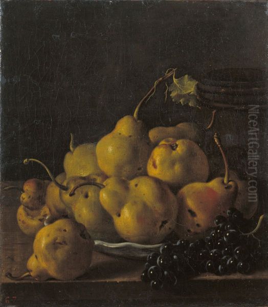 Still Life with Pears and Grapes - view 1