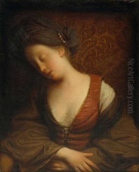 Young Woman Sleeping - view 1