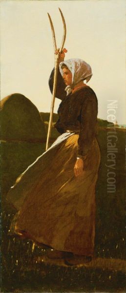 Girl with Pitchfork - view 1