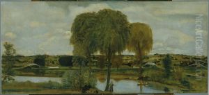 Along the Erie Canal by Arthur Bowen Davies