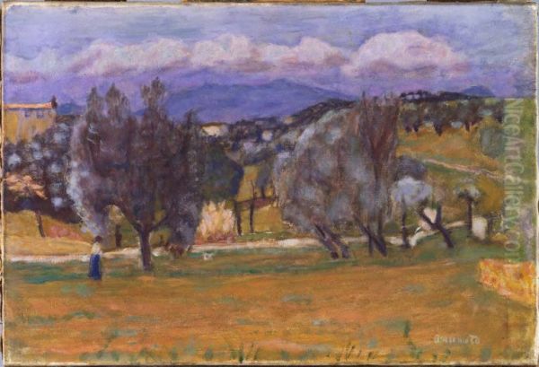 Paysage avec montagne (l'Esterel) - view 1