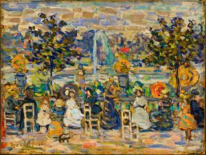 In Luxembourg Gardens by Maurice Prendergast