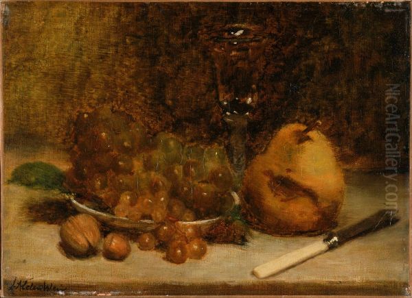 Grapes, Knife and Glass - view 1