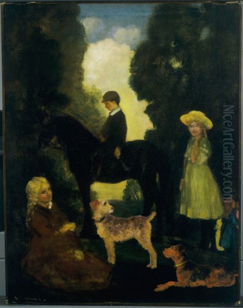 Children, Dogs and Pony - view 1