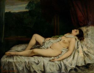 Sleeping Nude by Gustave Courbet