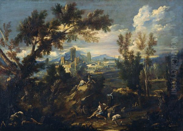 Landscape with Shepherds - view 1