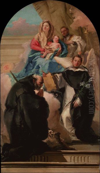 Madonna and Child with Three Saints - view 1