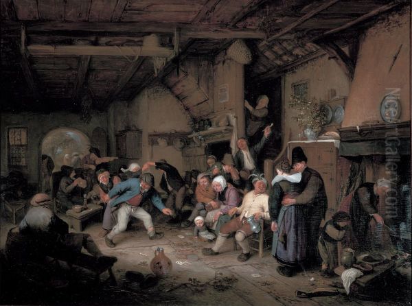 Peasants dancing in a tavern - view 1