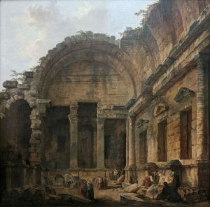 Intereur du Temple de Diane a Nimes