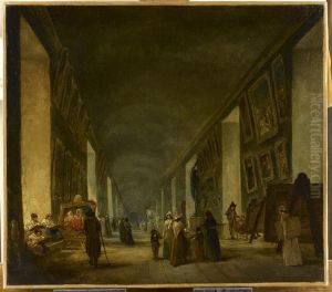 La Grande Galerie du Louvre, entre 1794 et 1796 by Hubert Robert
