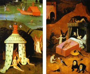 Paradise and Hell by Hieronymous Bosch