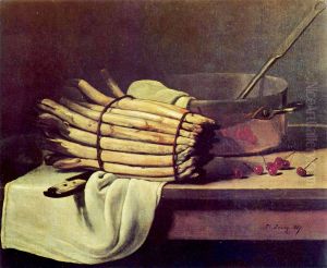 Stilleben mit Spargel by Francois Bonvin